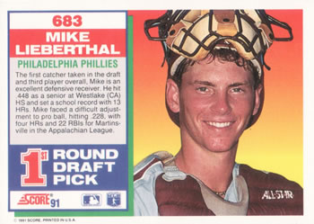 Mike Lieberthal  baseball card collectible - Main Image 2