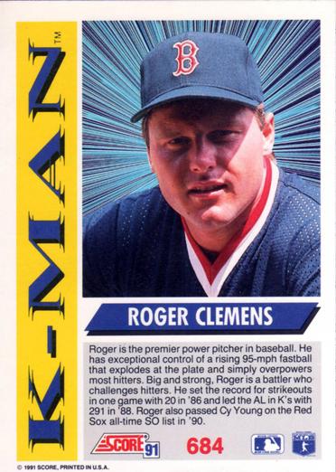 Roger Clemens  baseball card collectible - Main Image 2