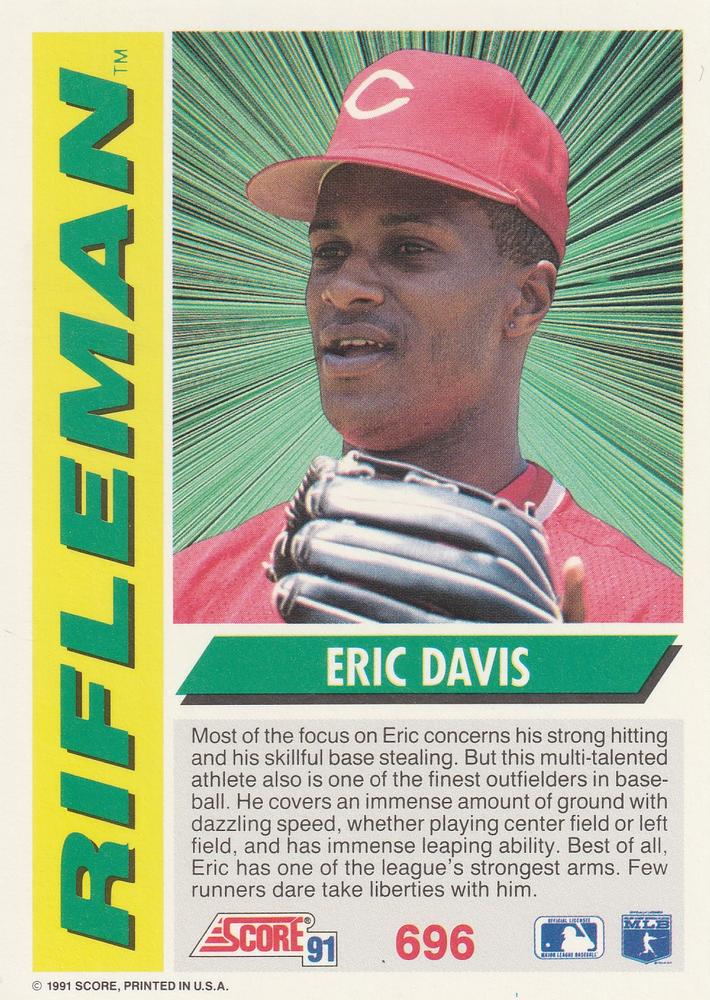 Eric Davis  baseball card collectible - Main Image 2
