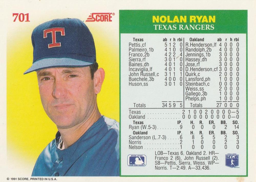 Nolan Ryan  baseball card collectible - Main Image 2