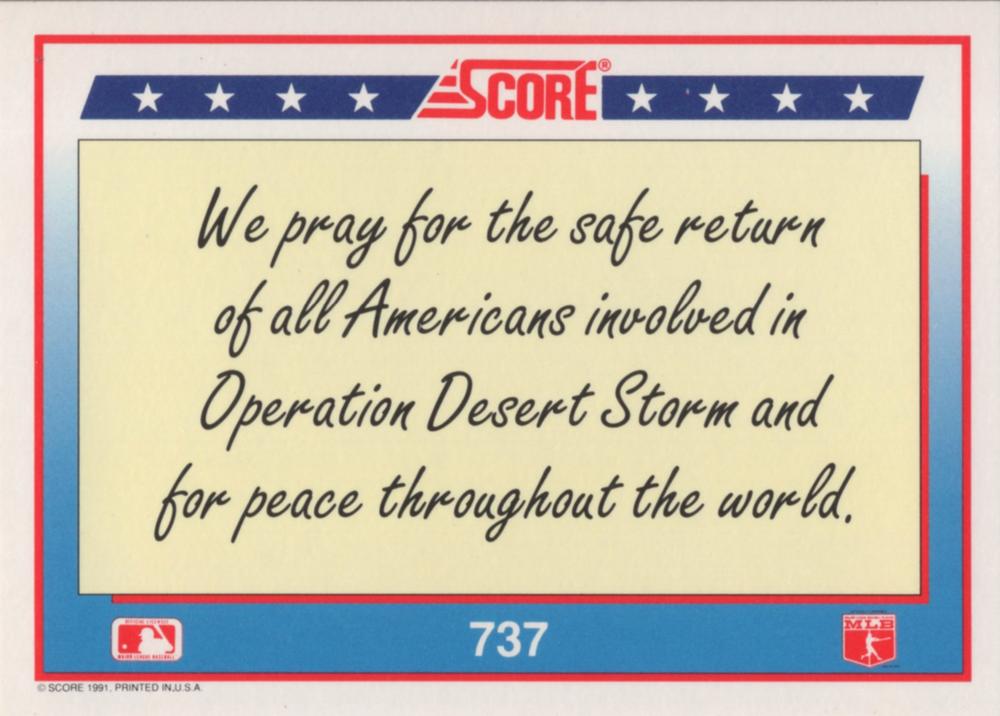 American Flag  baseball card collectible - Main Image 2