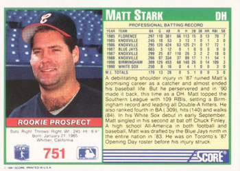Matt Stark  baseball card collectible - Main Image 2