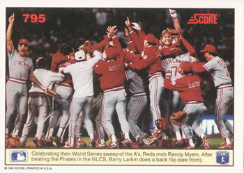 Barry Larkin / Chris Sabo  baseball card collectible - Main Image 2