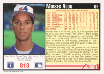 Moises Alou  baseball card collectible - Main Image 2