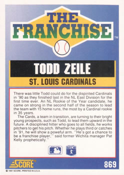Todd Zeile  baseball card collectible - Main Image 2