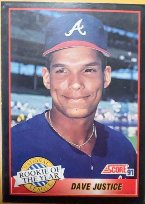 Dave Justice  baseball card collectible - Main Image 3
