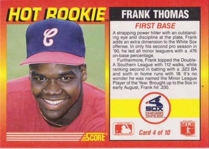 Frank Thomas  baseball card collectible - Main Image 2