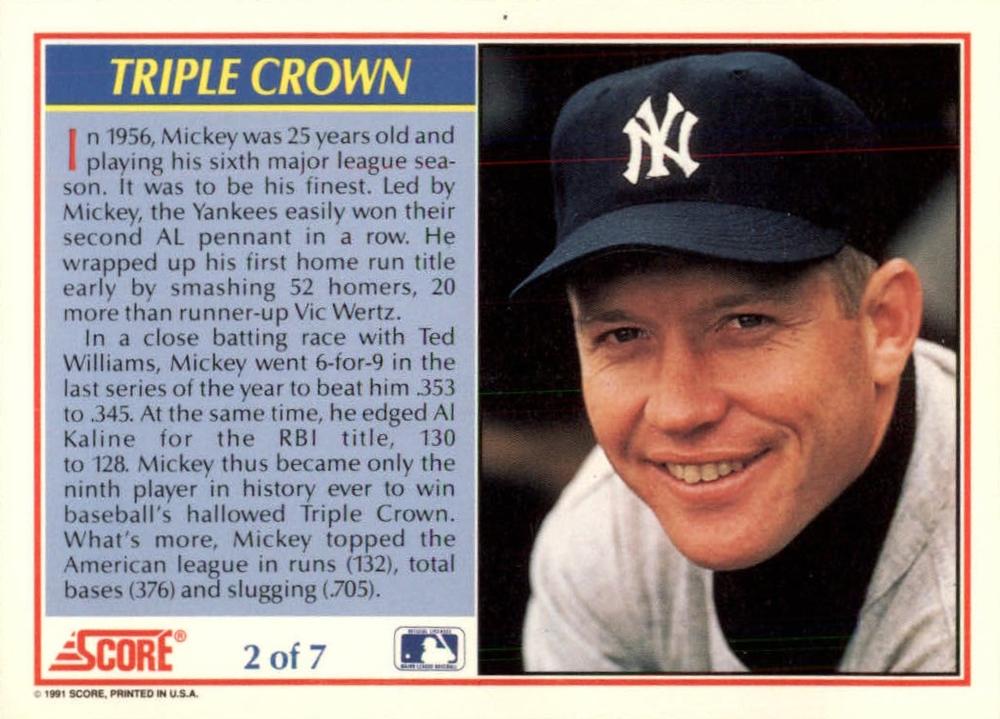 Triple Crown PR5500  baseball card collectible - Main Image 2