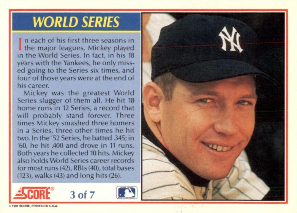 World Series PR5500  baseball card collectible - Main Image 2