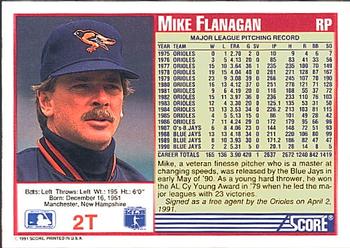 Mike Flanagan  baseball card collectible - Main Image 2