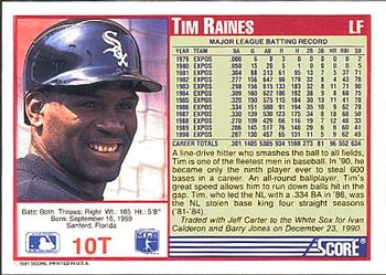 Tim Raines  baseball card collectible - Main Image 2