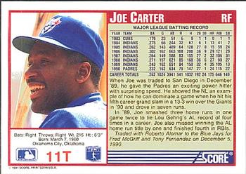 Joe Carter  baseball card collectible - Main Image 2
