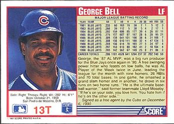 George Bell  baseball card collectible - Main Image 2