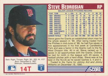 Steve Bedrosian  baseball card collectible - Main Image 2