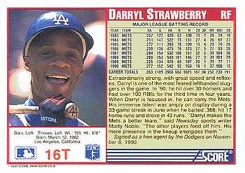 Darryl Strawberry  baseball card collectible - Main Image 2