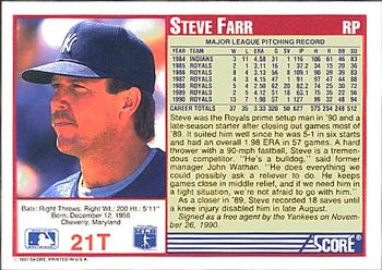 Steve Farr  baseball card collectible - Main Image 2