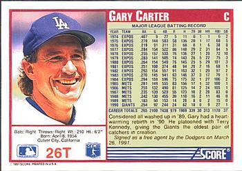 Gary Carter  baseball card collectible - Main Image 2