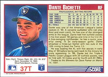Dante Bichette  baseball card collectible - Main Image 2