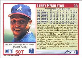 Terry Pendleton  baseball card collectible - Main Image 2