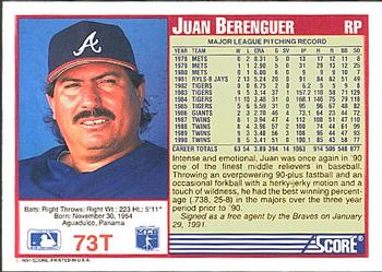Juan Berenguer  baseball card collectible - Main Image 2