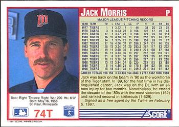 Jack Morris  baseball card collectible - Main Image 2