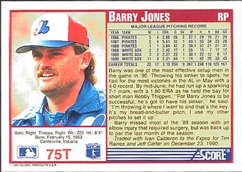 Barry Jones  baseball card collectible - Main Image 2