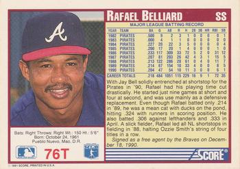 Rafael Belliard  baseball card collectible - Main Image 2