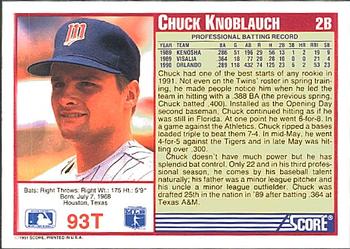 Chuck Knoblauch  baseball card collectible - Main Image 2