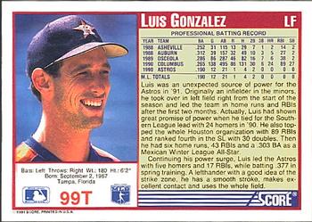 Luis Gonzalez  baseball card collectible - Main Image 2