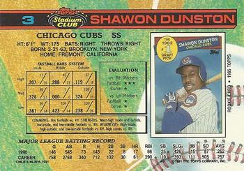 Shawon Dunston  baseball card collectible - Main Image 2