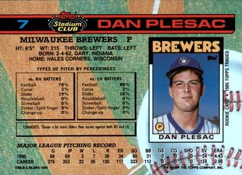 Dan Plesac  baseball card collectible - Main Image 2