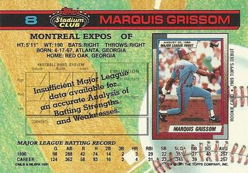 Marquis Grissom  baseball card collectible - Main Image 2