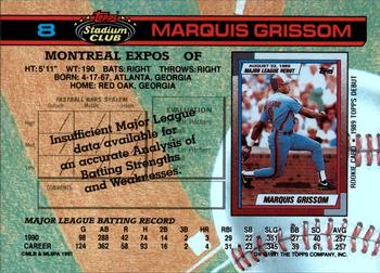 Marquis Grissom  baseball card collectible - Main Image 2