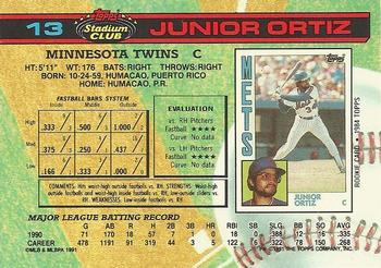 Junior Ortiz  baseball card collectible - Main Image 2