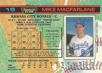 Mike Macfarlane  baseball card collectible - Main Image 2
