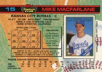 Mike Macfarlane  baseball card collectible - Main Image 2
