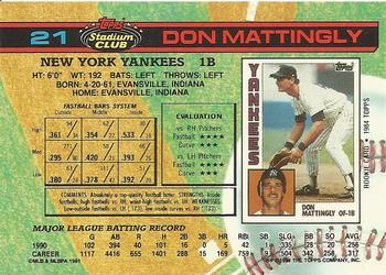 Don Mattingly  baseball card collectible - Main Image 2