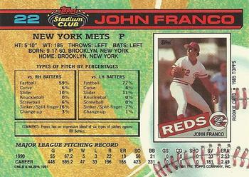 John Franco  baseball card collectible - Main Image 2
