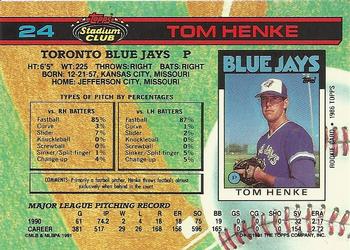 Tom Henke  baseball card collectible - Main Image 2
