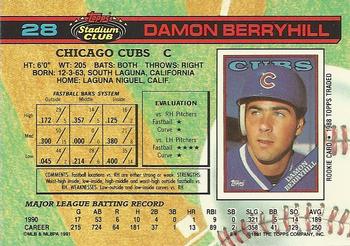 Damon Berryhill  baseball card collectible - Main Image 2