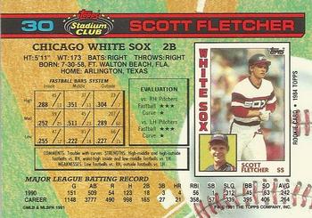 Scott Fletcher  baseball card collectible - Main Image 2