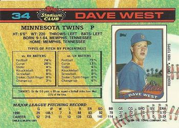 Dave West  baseball card collectible - Main Image 2