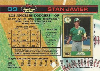 Stan Javier  baseball card collectible - Main Image 2