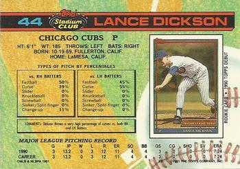 Lance Dickson  baseball card collectible - Main Image 2