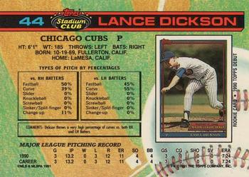 Lance Dickson  baseball card collectible - Main Image 2