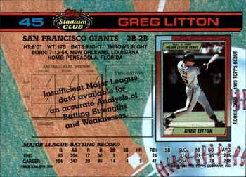 Greg Litton  baseball card collectible - Main Image 2