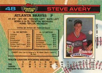 Steve Avery  baseball card collectible - Main Image 2
