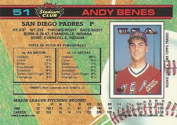 Andy Benes  baseball card collectible - Main Image 2