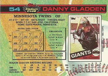 Danny Gladden  baseball card collectible - Main Image 2