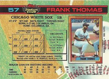 Frank Thomas  baseball card collectible - Main Image 2